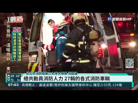 北市民宅火 男逃生不及嗆傷意識不清送醫