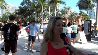 Lindsay Cross at March Against Red Tide St. Pete: WMNF News