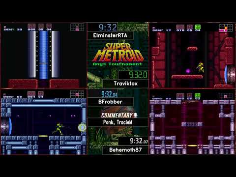 ElminsterRTA vs Traviktox. BFrobber vs Behemoth87.  SM Any% Tournament 2018