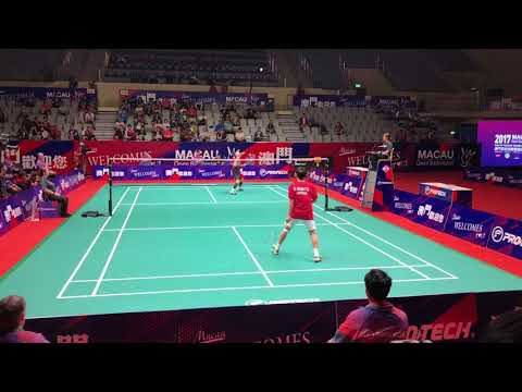 2017 Macau Open MS Kento Momota VS Lee Hyun Il Highlight Excellent angle 60FPS 1080P