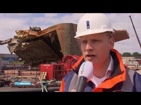 Wreck removal Baltic Ace RTL Nieuws