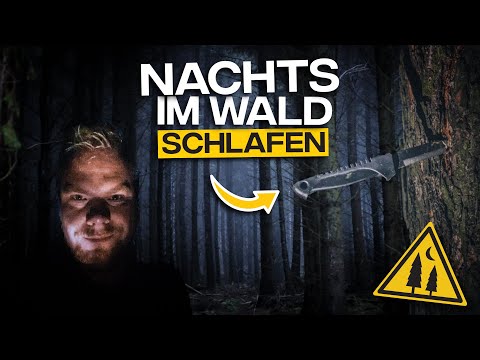 Nachts allein im Wald schlafen - Messer gefunden bei Bushcraft Overnighter im Wald - Fritz Meinecke