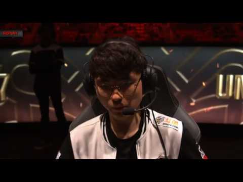 SKT (Faker Orianna) VS WE (Xiye Lucian MID) Highlights - 2017 MSI Group Stage D5