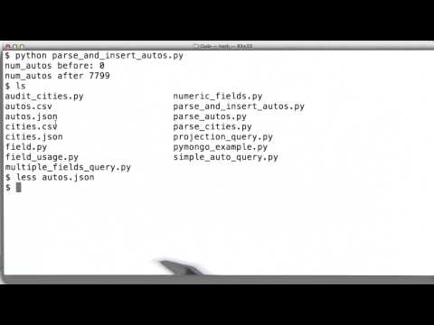 Intro Data Wrangling with MongoDB