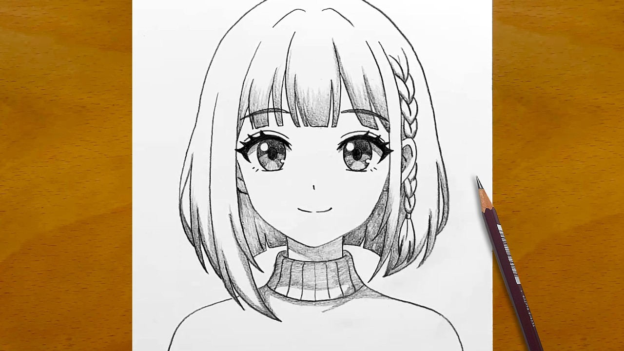Learn to Draw Kawaii Anime Girl | Easy Pencil Drawing for Beginners