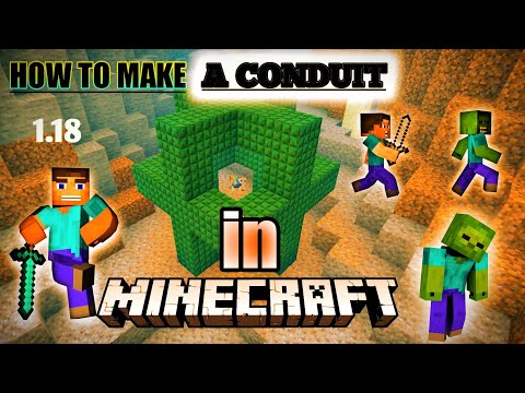 How to make a Conduit in Minecraft pocket edition 2022 @live gaming 2.o @minecraft