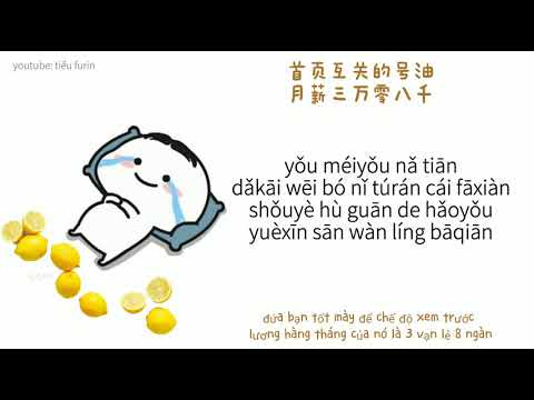 [ Lyric pinyin ] Quả Chanh - ca khúc hài hước - 柠檬 - níng méng - by Trần Bác Hào ft Lương Bằng Kiệt