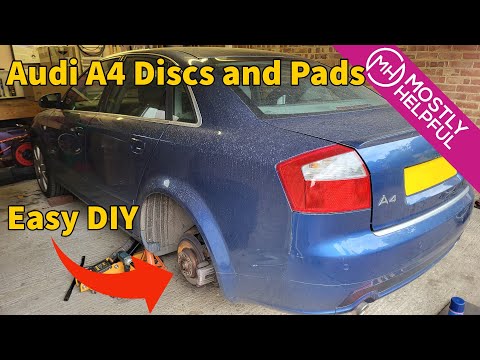 Audi A4 (B6) - Easy Rear Discs and Pads Brake Change