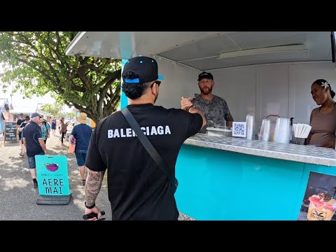 Saturday at Punanga Nui Market 🌞 | Cook Islands Local Food Experience