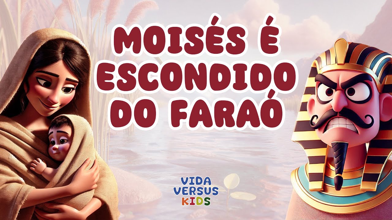 Moisés nasce e tem que ser escondido de Faraó | Historinha para Crianças