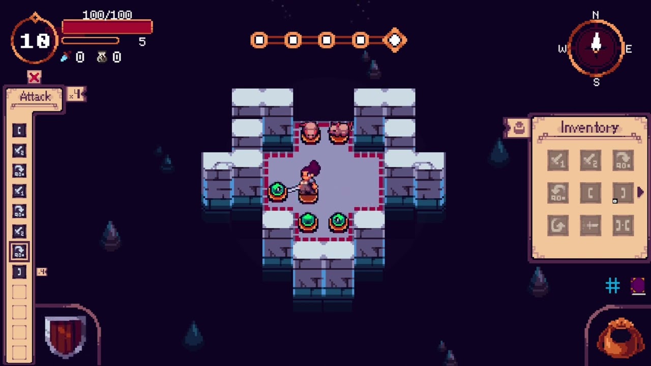 Gameplay video of Programmer Dungeon Knightress  PC