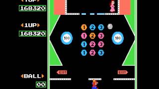 NES Game: Pinball (1983 Nintendo)