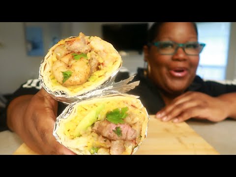 Steak and Shrimp  Burrito