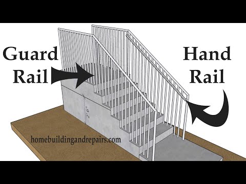 When Do You Install A Guardrail or Handrail When Building Stairs? - Builders Education And Safety