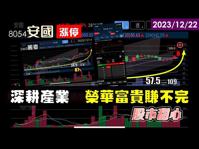 12/22【甜心盤後影音】 深耕產業榮華富貴賺不完－安國．安鈦克．麗臺