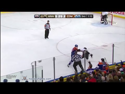 Matt Beleskey vs Matt Hendricks Mar 28, 2014