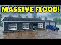 I Survived A MASSIVE Flood Storm In APM Roblox American Plains Mudding