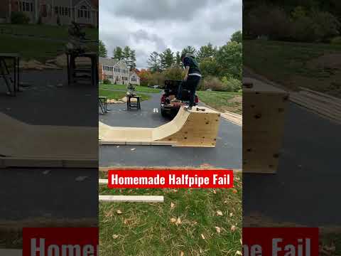 Homemade Halfpipe Fail…