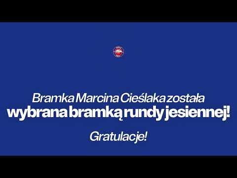 Bramka Marcina Cieślaka, została wybrana bramką rundy jesiennej! ⚽️🏟️