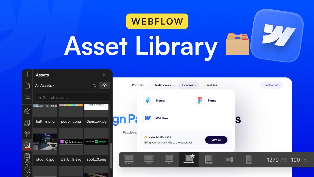 Assets Panel 101 in Webflow