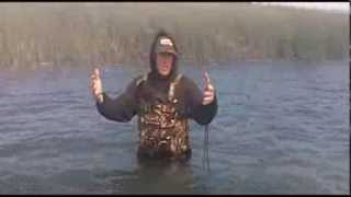 Do Waders Full of Water Make you Sink? Joe Balog Jumps into Lake St. Clair to Find Out