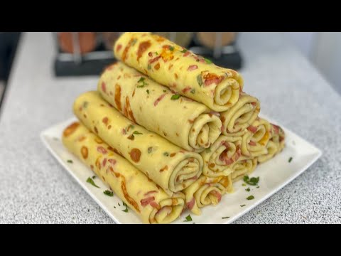 Every time I make savory crepes this way, they disappear immediately 🥞