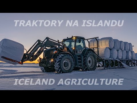 Svoz balíků na Islandu 🇮🇸 Iceland Farming ⚫ Black Beast JCB Fastrac 7230