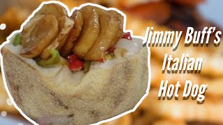 INSANE Italian Hot Dog at Jimmy Buff!