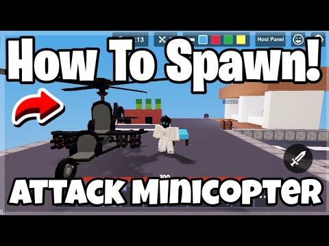 How To Spawn Attack Minicopter OP On Roblox Bedwars!