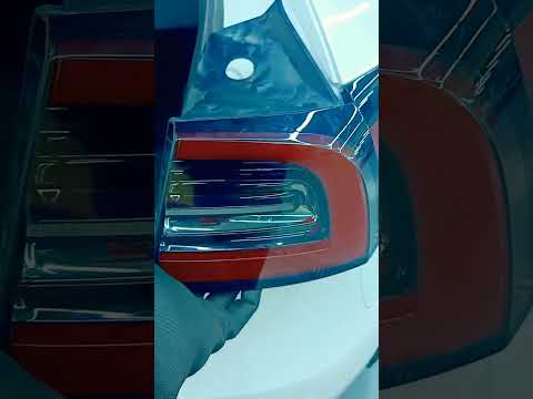 Tesla model y 2022 remove real light #automobile #car #youtube #adnan
