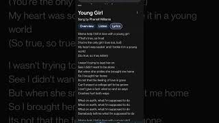 Pharrell Williams Young Girl Lyrics
