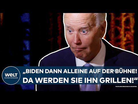 JOE BIDEN: "Alleine dann auf der Bühne! Da werden sie ihn grillen!" US-Präsident unter Extremdruck!