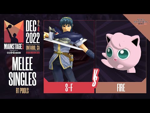 s-f (Marth) vs Fire (Jigglypuff) - Melee Singles Pools Winners Round 2  - Mainstage 2022