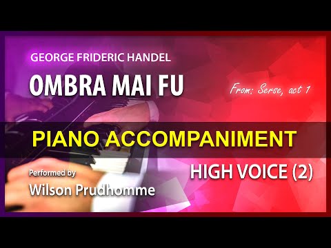Ombra mai fu Karaoke Handel High voice 2