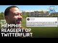 Memphis reageert op Twitterflirt met meisje: 'Ik hield de file op' | ORANJE