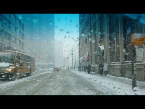 TORONTO SNOW STORM DRIVING MAR 12, 2014