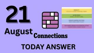 NYT Connections Hints Today – Friday, Aug 21 | Connections Puzzle Hints & Answers