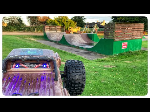 Arrma Outcast 4S BLX VS The Skatepark (Can I Break It???)