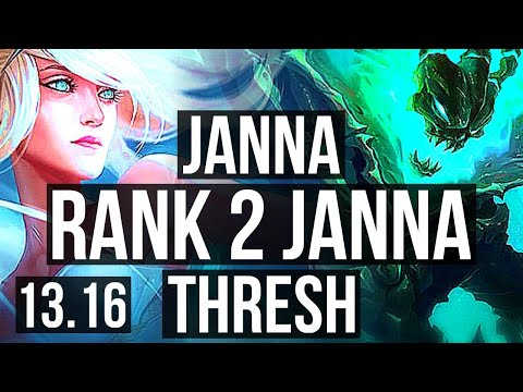 JANNA & Seraphine vs THRESH & Kai'Sa (SUP) | Rank 2 Janna, 1/1/15 | EUW Challenger | 13.16