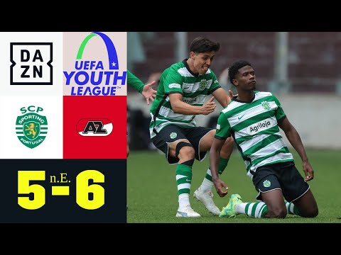 Traumtor eröffnet spannendes Halbfinale: Sporting U19 - AZ Alkmaar U19 | UEFA Youth League | DAZN