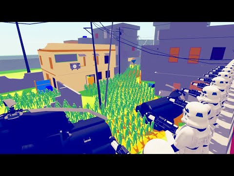 Starwars Defend the city and Zombies invaded the city - Totally Accurate Battle Simulator TABS