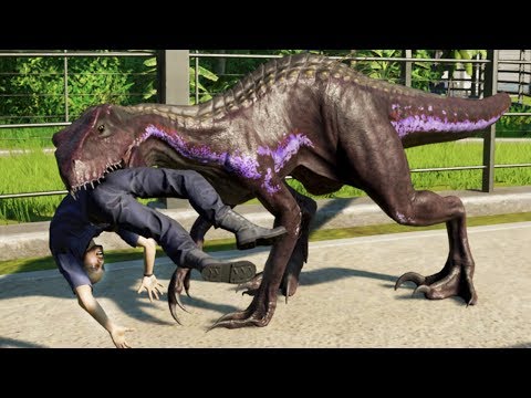 ALL CARNIVORES EATING HUMANS - Jurassic World Evolution