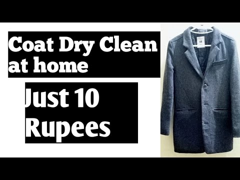Coat Dry Clean at home || Just 10 rupees