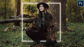 How to Place Shapes Behind Subject | Photoshop Tutorial