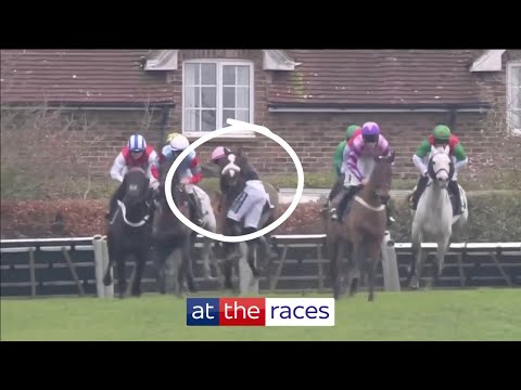 Insane! Amazing recovery from jockey to WIN after this error!