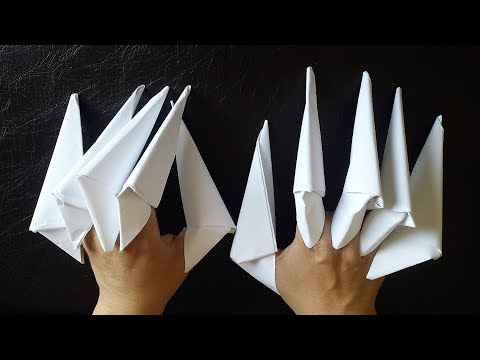 How to make The Dragon Claws | paper claws| Step by Step tutorial