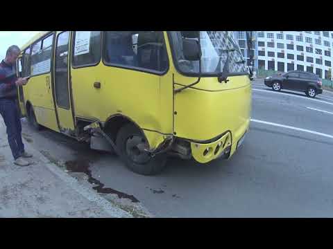 Не внимательный водитель 416 маршрутки