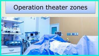 How many zones are there in operation theatre?