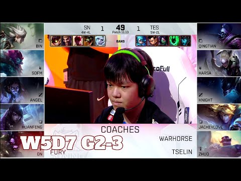 SN vs TES - Game 3 | Week 5 Day 7 LPL Summer 2021 | Suning vs Top Esports G3