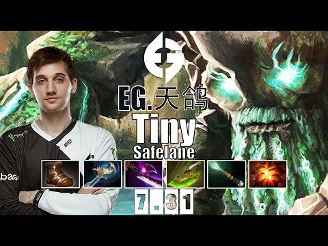 Tiny Safelane | EG.Arteezy | RTZ GOD BROKEN CARRY TINY INSANE DAMAGE | 7.31b Gameplay Highlights